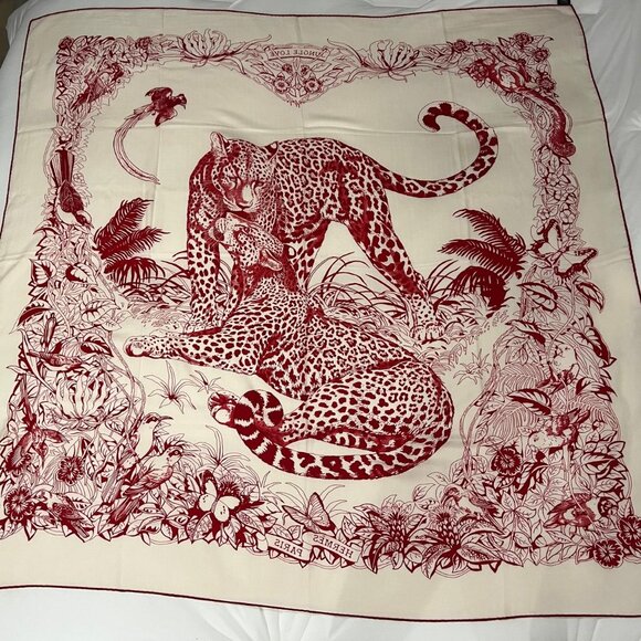 Hermes jungle love tattoo shawl - Picture 4 of 4